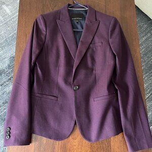 Banana Republic Factory Tweed Blazer - Size 4 Maroon
